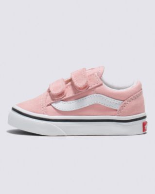 Vans Toddler Old Skool V Shoe(powder Pink/true White)