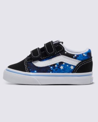 Vans Toddler Old Skool V Glow Shoe(glow Galaxy Black/blue)