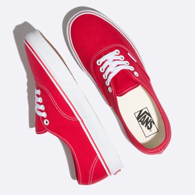 vans shoes in red colour