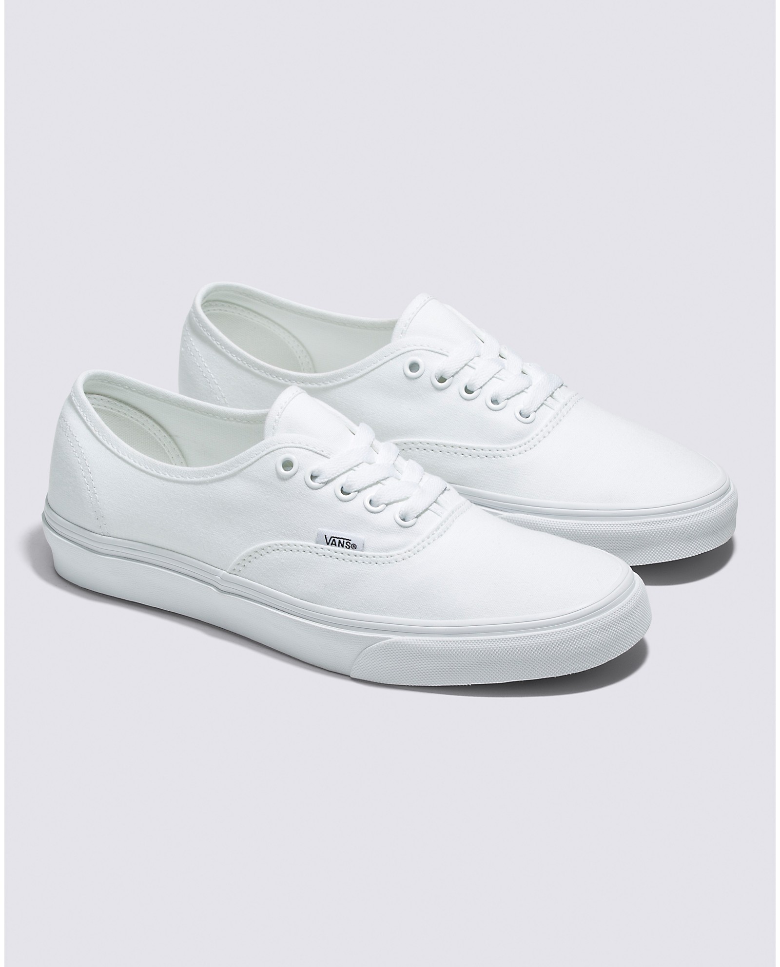 Vans all white shoes