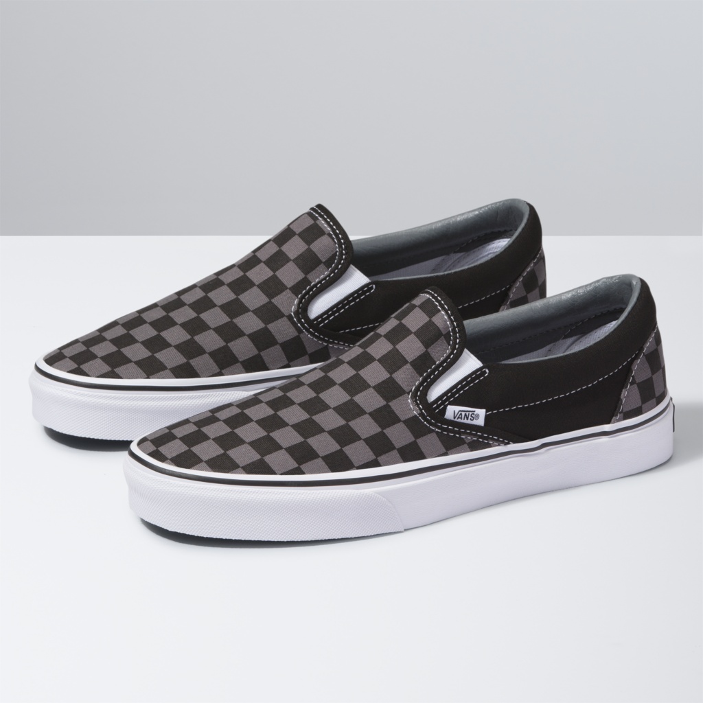 Escalera rizo De confianza Vans | Classic Checkerboard Slip-On Black/Pewter Shoe