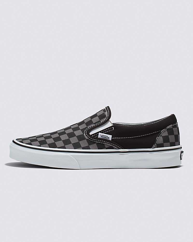 Men's shoes Vans Classic Slip-On Black & White Checkerboard/ White
