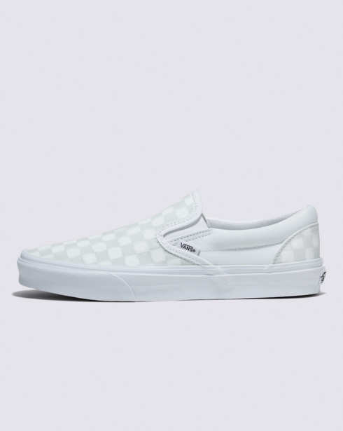 Vans Checkerboard Slip-On Shoe (True White/True White)