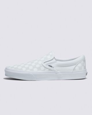 Vans Classic Slip-on Checkerboard Shoe(true White/true White)