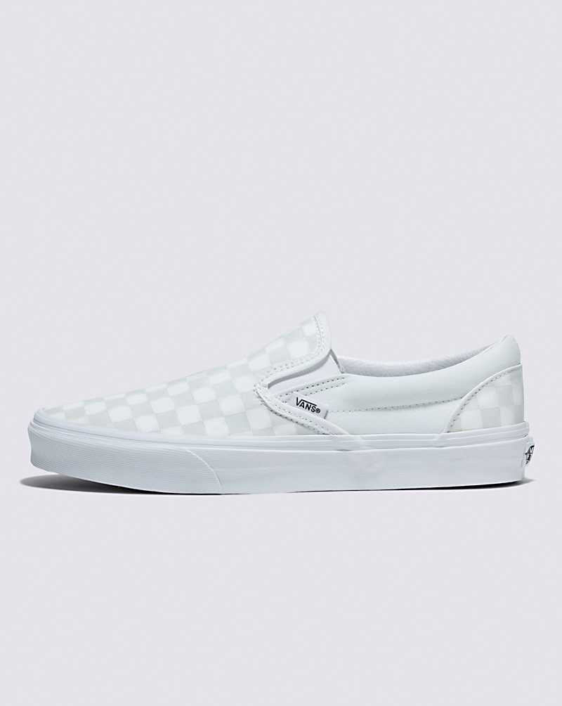 Vans  Classic Checkerboard Slip-On True White/True White Classics Shoe