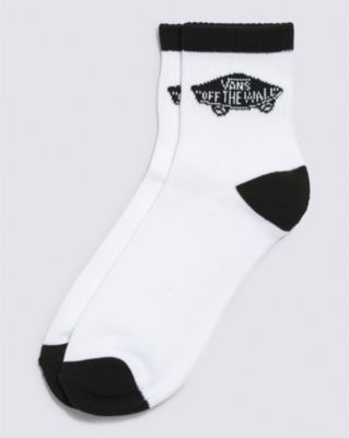 Vans Art Half Crew Socks (1 Pair) (white/black) Men White