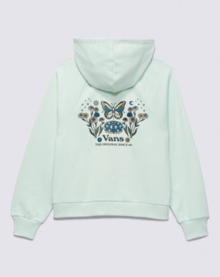 Vans Flying V Cocoon French Terry Zip Hoodie(clearly Aqua)