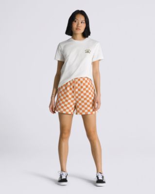 Vans Oxiled Rolled Down Shorts(oatmeal/checkerboard)