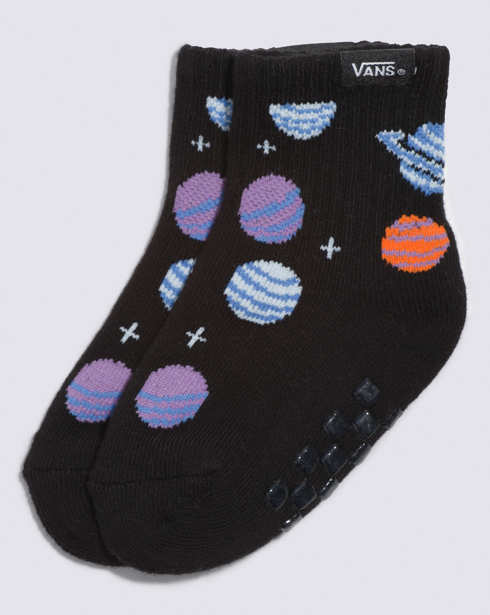Vans Infant Cosmic Crew Sock Size 12-24M (Black)