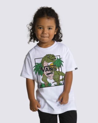 Vans Little Kids Prehistoric Box T-shirt(white)