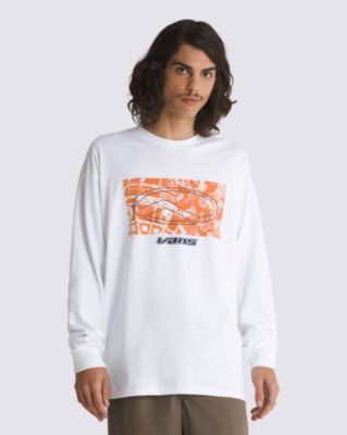 Vans Off The Wall Loose Skate Classics Long Sleeve T-shirt(white)