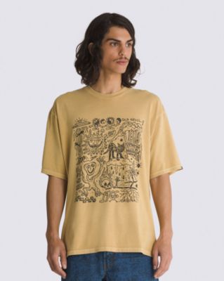 Vans Skool Doodle T-shirt (antelope) Men Brown