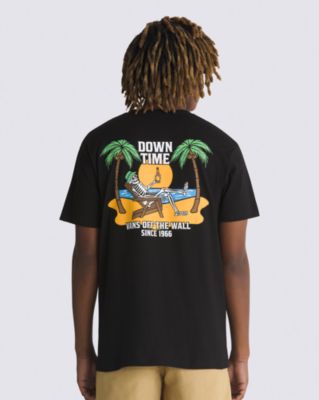Vans Down Time T-shirt (black) Men Black, Size L