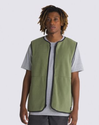 Vans Rosewood Reversible Vest (olivine) Men Green, Size L