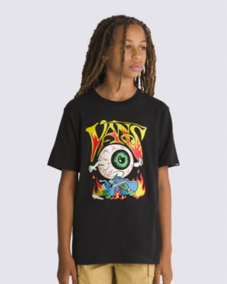 Vans Kinder Eyeballie T-shirt (8-14 Jahre) (black) Boys Schwarz