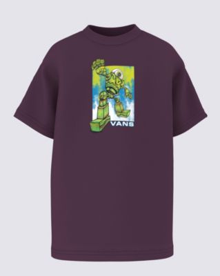 Vans Kleine Kinder Robot T-shirt (2-8 Jahre) (blackberry Wine) Little Kids Violett
