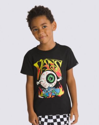 Vans Little Kids Eyeballie T-shirt(black)