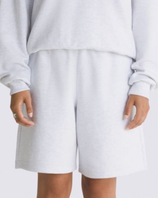 Vans Elevated Double Knit Relaxed Shorts (white Heather) Women White