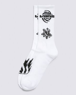 Vans Logo Space Crew Sock(white)
