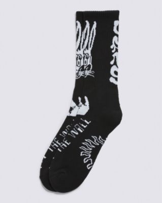 Vans Whammy Crew Socks (1 Pair) (black) Men Black