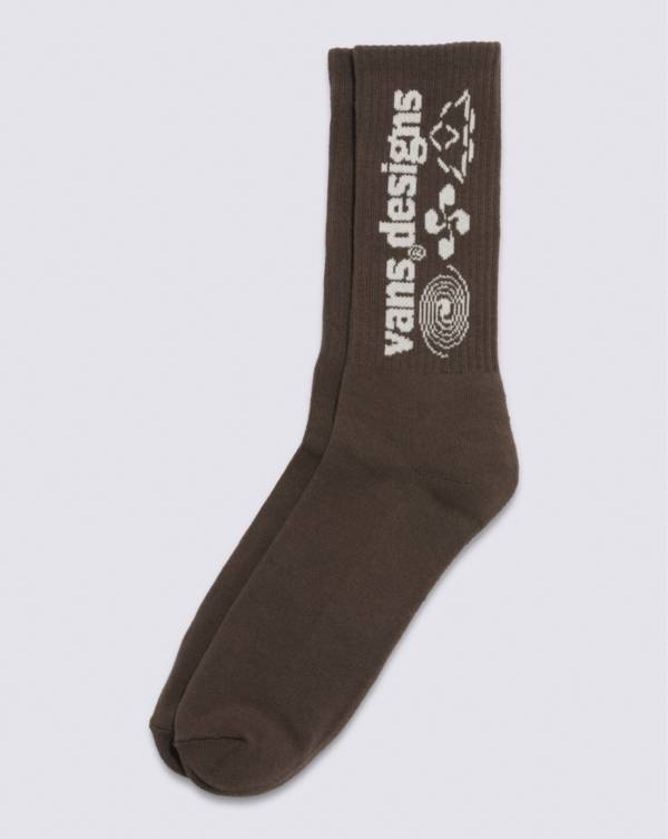 Pursuit Crew Socks in brown.