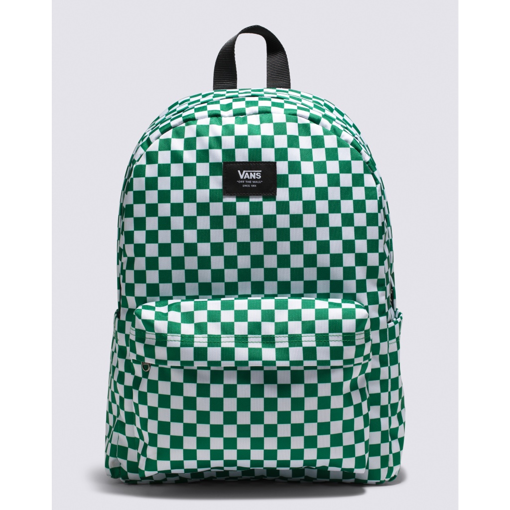 Kids Old Skool Grom Check Backpack in Verdant Green Vans Canada