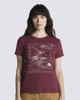 Vans Mind Eyes Crew T-shirt(burgundy)
