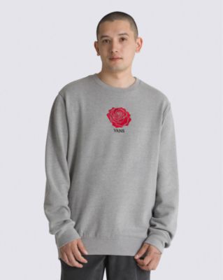 Vans Rose Script Crew Sweatshirt(rose)