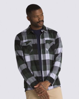 Box Flannel Long Sleeve Buttondown Shirt