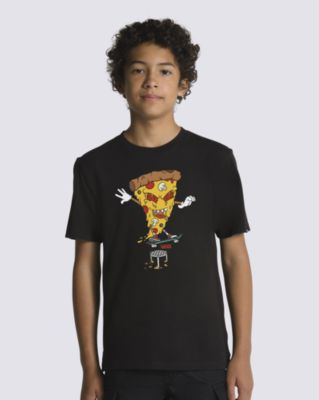 Vans Kids Pizza Thrasher T-shirt(black)