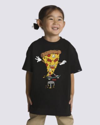Vans Little Kids Pizza Thrasher T-shirt(black)