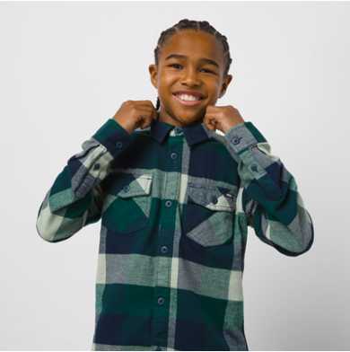 Kids Box Flannel Buttondown Shirt