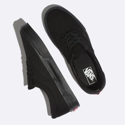 solid black vans shoes