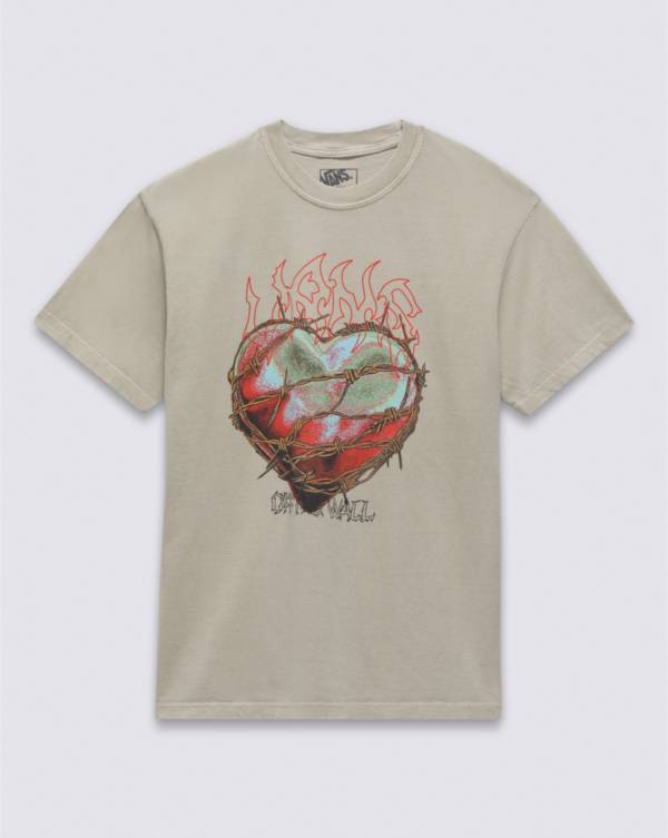 Bounded Heart T-Shirt in tan.