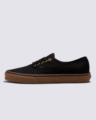 Vans Gum Authentic Shoes (black/rubber) Unisex Brown