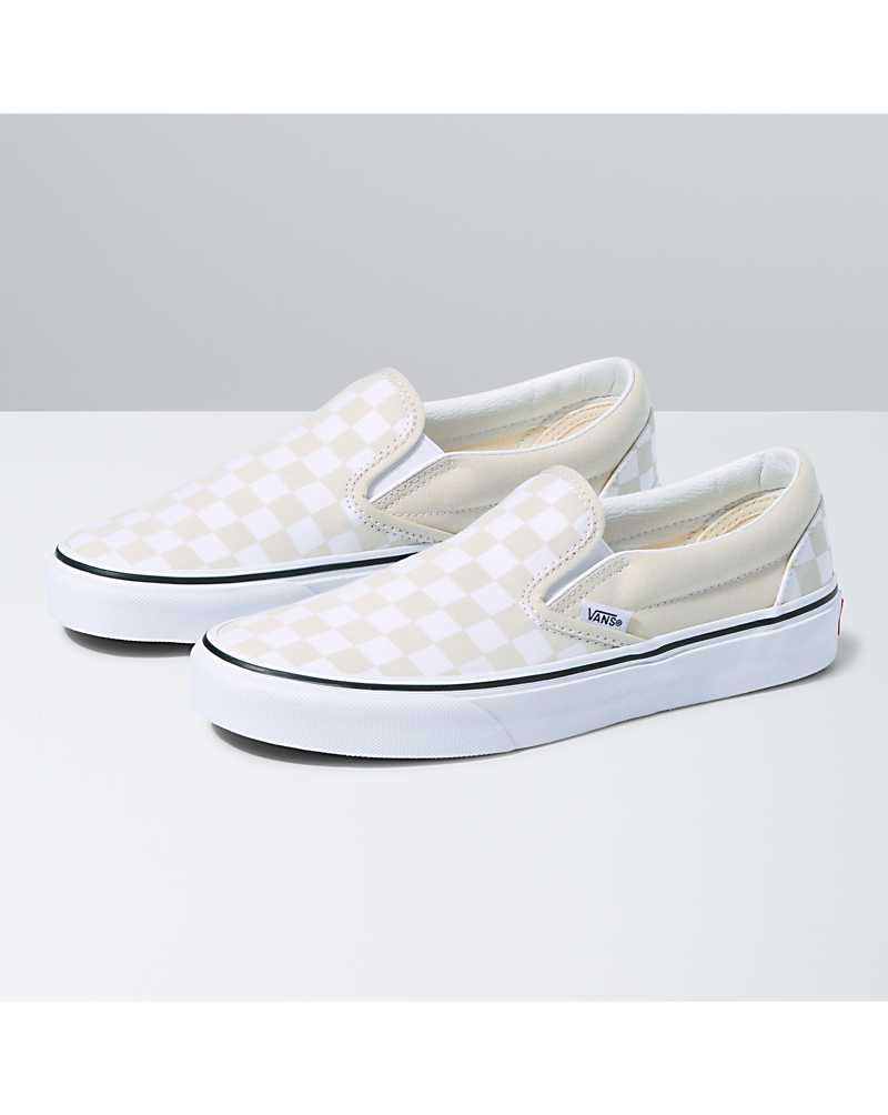 Vans | Classic Checkerboard Slip-On Turtledove/True White Shoe