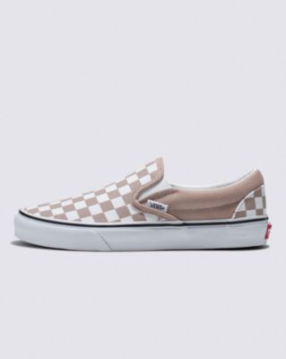 Vans Classic Slip-on Checkerboard Shoe(etherea/true White)