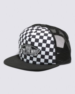 Kids Classic Patch Trucker Plus Hat(Black/White Checkerboard)
