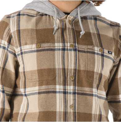 Lopes Heavy Weight Flannel Hooded Buttondown Shirt