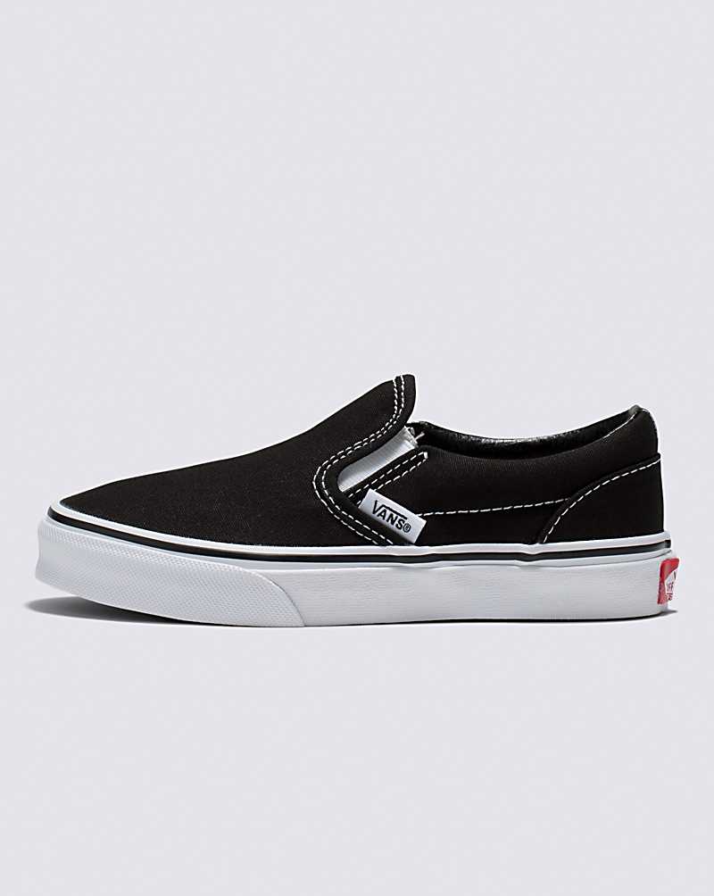 Vans | Kids Classic Slip-On Black/True White Shoes