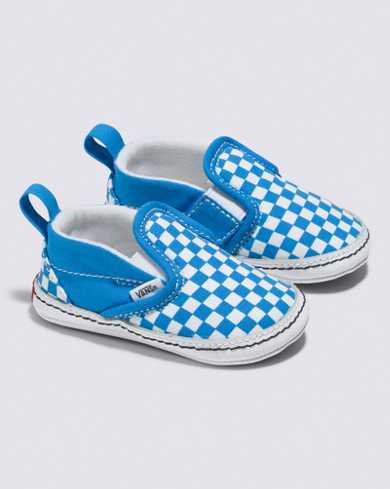 Infant Slip-On V Checkerboard Crib Shoe