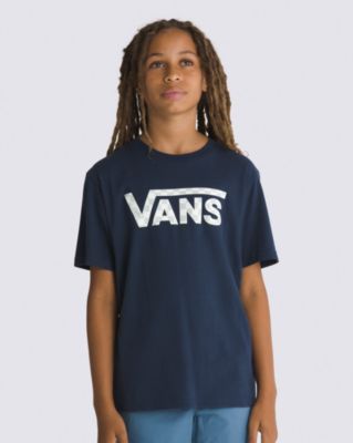 Vans Youth Classic Logo Fill T-shirt  (8-14 Years) (dress Blues) Boys Blue, Size M
