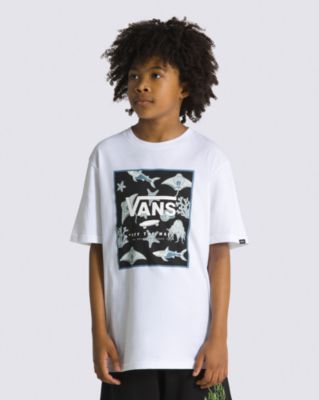 Vans Kids Print Box T-shirt(white/bluestone)