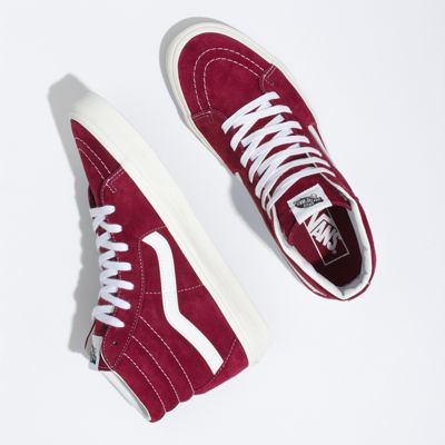 vans high tops mens red