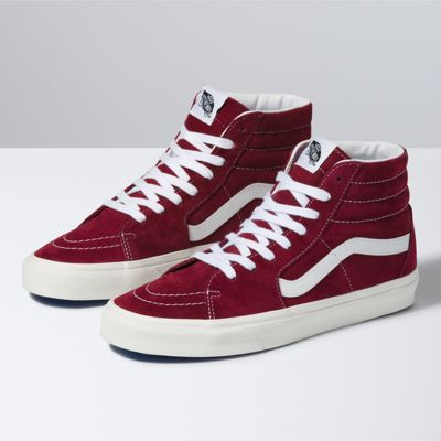 vans high tops mens red