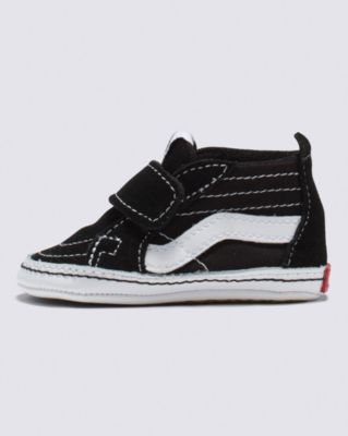 Vans Infant Sk8-hi Crib Shoes (0-1 Year) (black/true Whit) Infant Black, Size 0.5