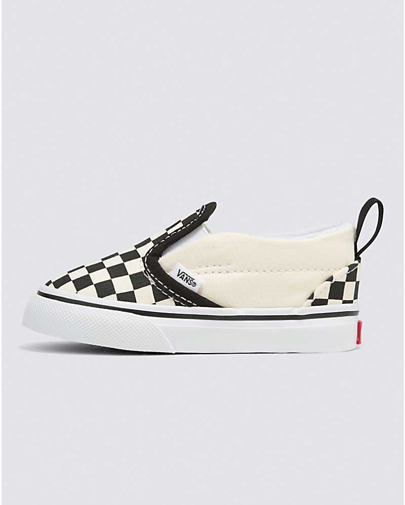 Vans | Toddler Slip-On V Checkerboard Black/Whitee Shoes