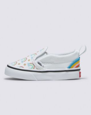 Toddler Slip-On V Shoe(Rad Rainbow True White/Multi)