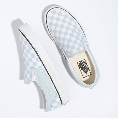 white on white checkered vans