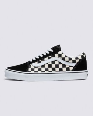 Vans Primary Check Old Skool Shoes ((primary Check) Black/white) Unisex 